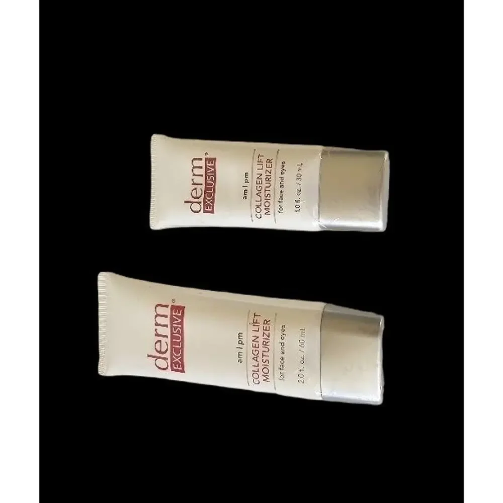 TWO Derm Exclusive AM/PM Collagen Lift Moisturizer - 2.0 and 1.0 fl oz - SEALED